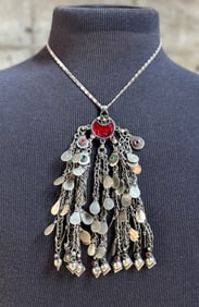 KUCHI COIN PENDANT ON SILVER CHAIN