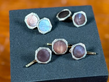 14K MOTHER OF PEARL CUFFLINKS