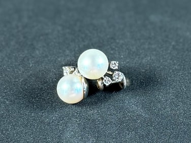14K GOLD PEARL EARRINGS