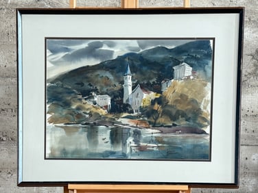 HAROLD GRETZNER, WATERCOLOR ON PAPER