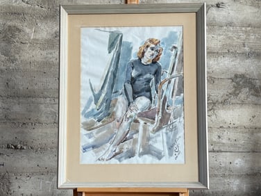 RBG., ORIGINAL WATERCOLOR