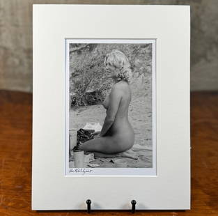 PAUL DAHLQUIST, 'PAMELA': “Pamela&rdquo;, an original silver gelatin photograph by listed photographer, Paul Dahlquist. Signed lower left and professionally matted on foam core, measuring, 13&rdquo; H x 10&rdquo; W. Paul Dah