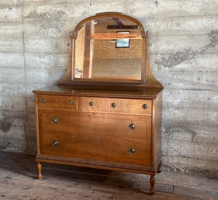 FRENCH CHEST OF DRAWERS WITH MIRROR
