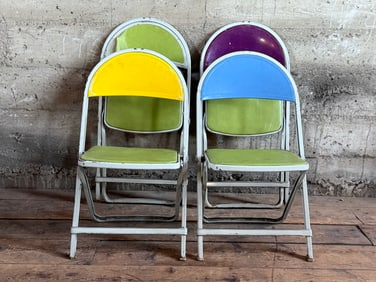 MID-CENTURY CHILDREN'S FOLDING CHAIRS