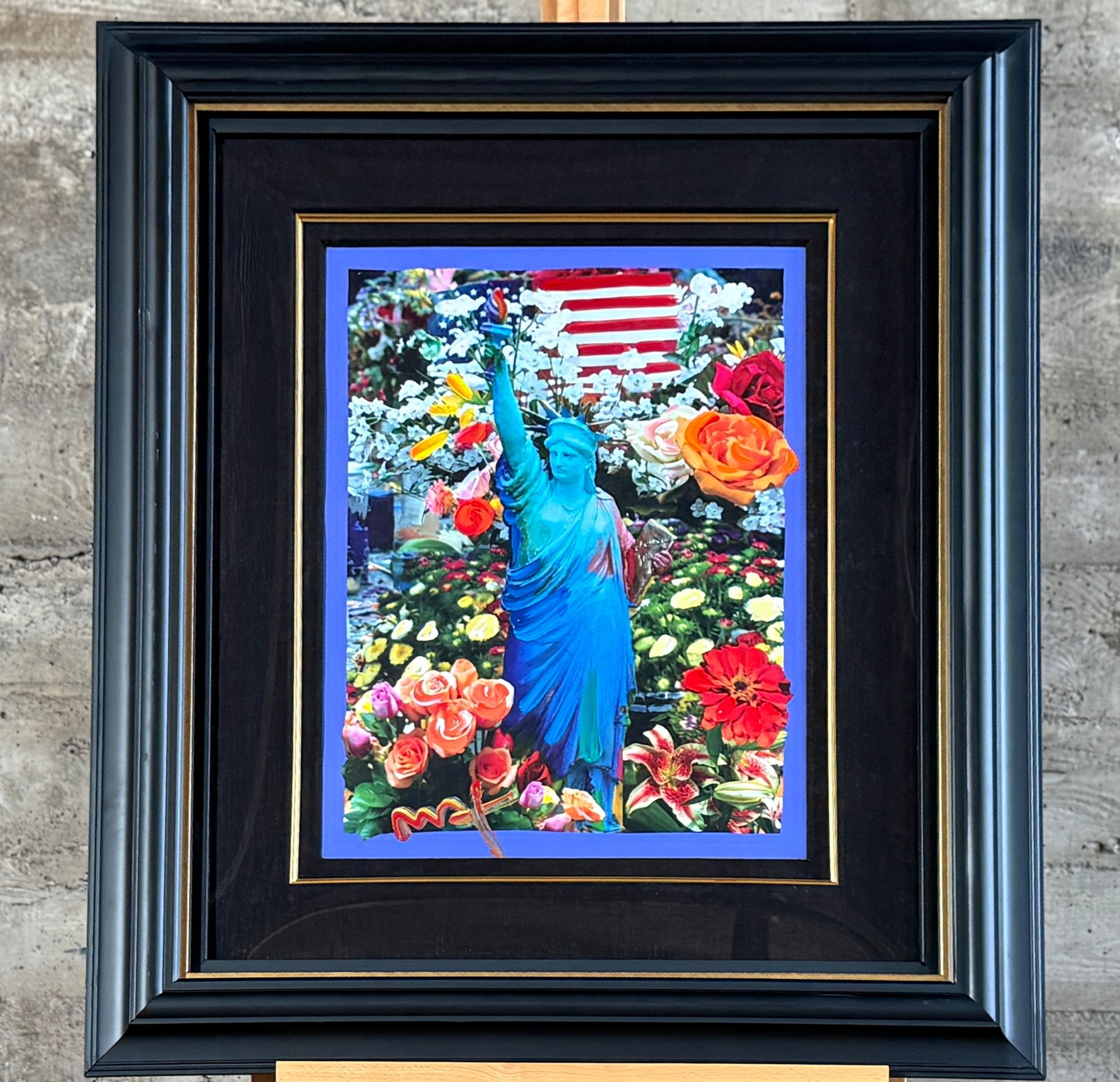 PETER MAX, 'LAND OF THE FREE HOME OF THE BRAVE II': "Land of the Free Home of the Brave II", an original mixed media with acrylic painting and color lithography on paper by listed artist, Peter Max. Professionally framed, signed lower left, a