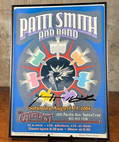 PATTI SMITH AND BAND CONCERT POSTER - SIGNED