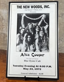 ALICE COOPER & BLUE OYSTER CULT CONCERT POSTER