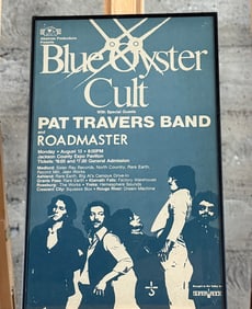 BLUE OYSTER CULT, PAT TRAVERS BAND, & ROADMASTER CONCERT POSTER