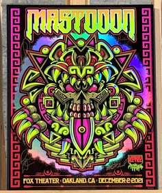 URBAN AZTEC FOR MASTODON, CONCERT POSTER