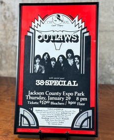 THE OUTLAWS & 38 SPECIAL CONCERT POSTER