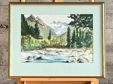 ORIGINAL WATERCOLOR, LANDSCAPE