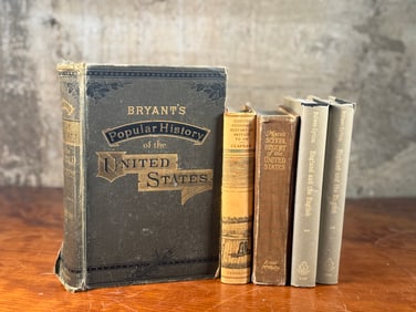 ANTIQUE & VINTAGE HARDCOVER BOOKS, HISTORY