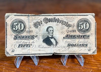 $50 CONFEDERATE NOTE, 1864