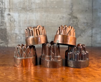 VICTORIAN COPPER PUDDING MOLDS