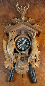 HUNTER-STYLE BLACK FOREST CUCKOO CLOCK