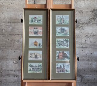 PAIR OF FRAMED 19TH CENTURY LITHOGRAPHS