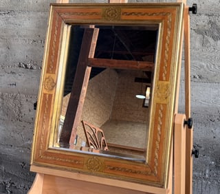 19TH CENTURY FRENCH LOUIS XVI GILTWOOD MIRROR