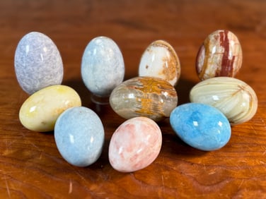 POLISHED STONE EGG COLLECTION #1