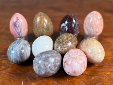 POLISHED STONE EGG COLLECTION #2
