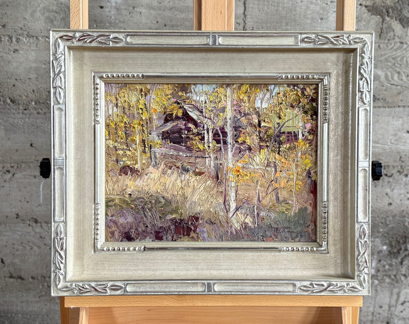 CHARITY: ASSISTANCE LEAGUE OF SALEM-KEIZER, TROY COLLINS, 'BREAKFAST AT WILTS': Proceeds from this lot will be donated to non-profit Assistance League of Salem-Keizer in Marion County, Oregon. "Breakfast At Wilts", an original oil on board by listed artist, Troy