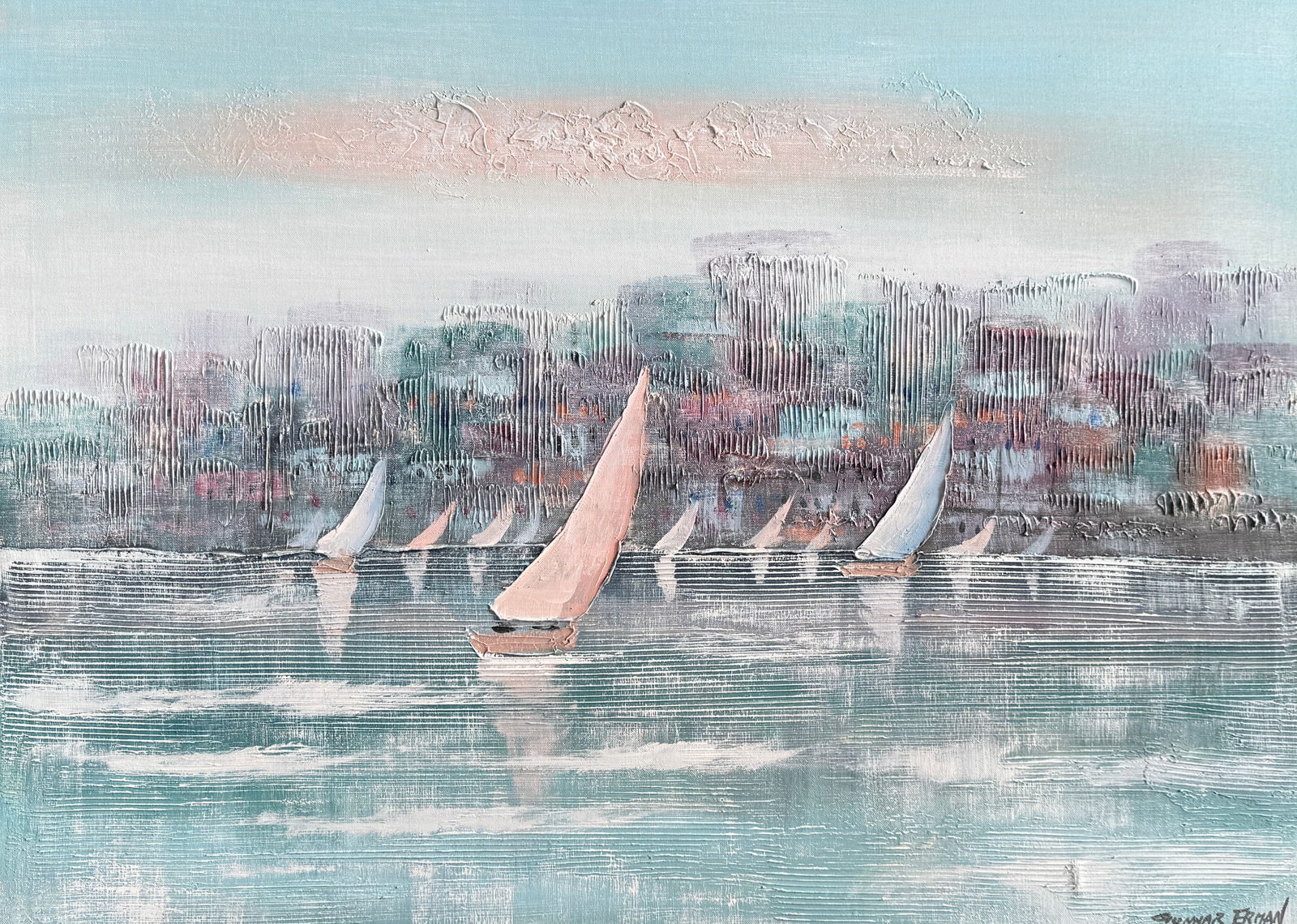 GUNNAR ERMAN, 'EVENING SAILS' - 2