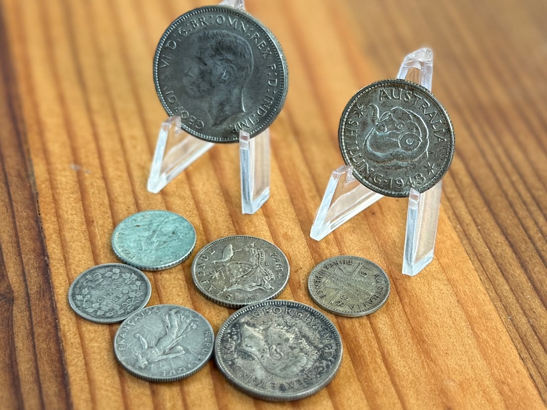 FOREIGN COINS WITH SILVER CONTENT - 4