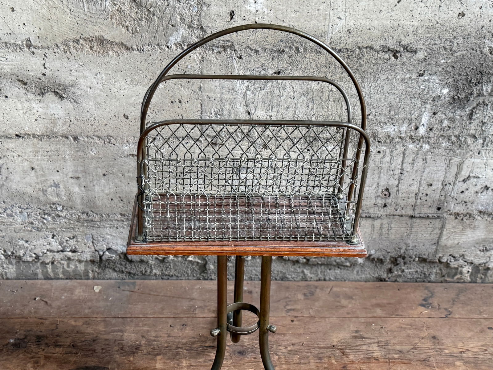 ANTIQUE NEWSPAPER RACK - 3