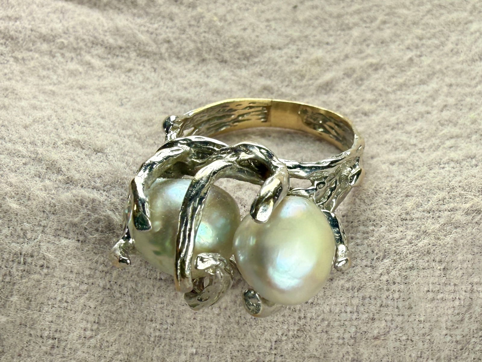 14K GOLD PEARL RING - 2