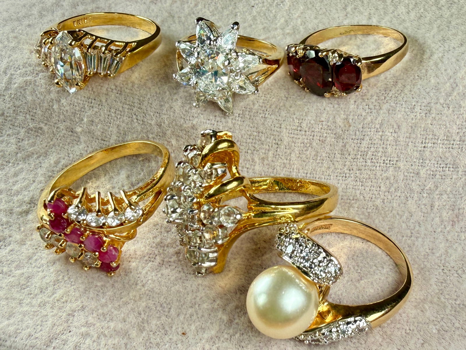 QUALITY GOLD-PLATED RING COLLECTION - 2