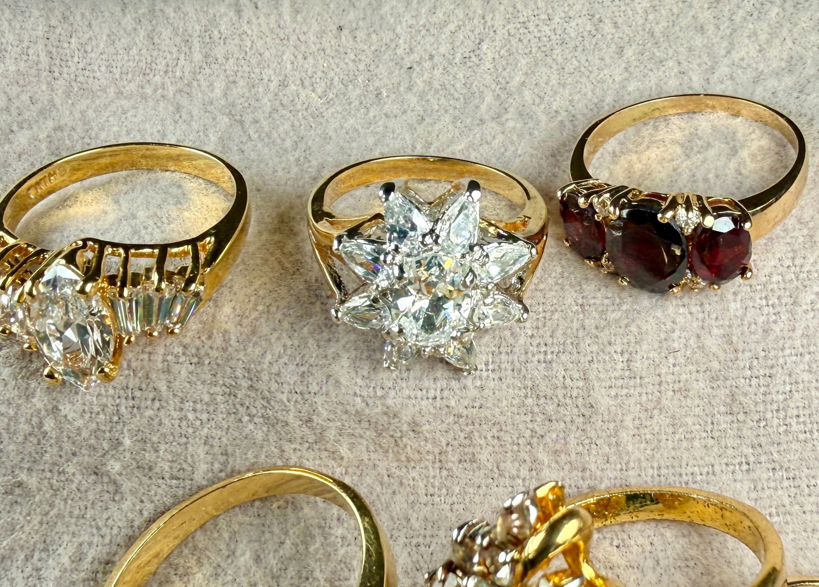 QUALITY GOLD-PLATED RING COLLECTION - 4