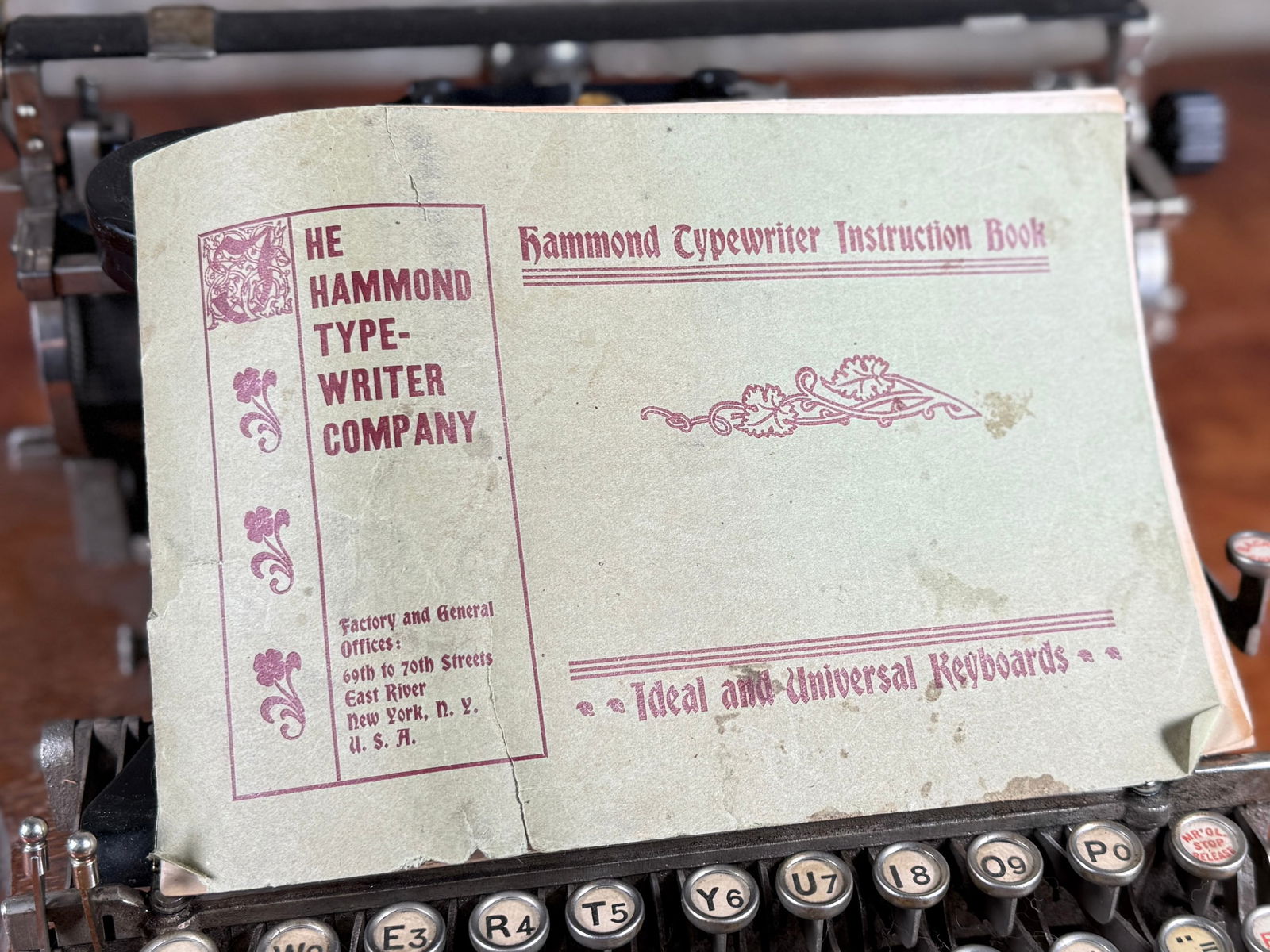HAMMOND MULTIPLEX TYPEWRITER - 11