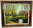 Landscape, Oil on canvas, signed Tseng