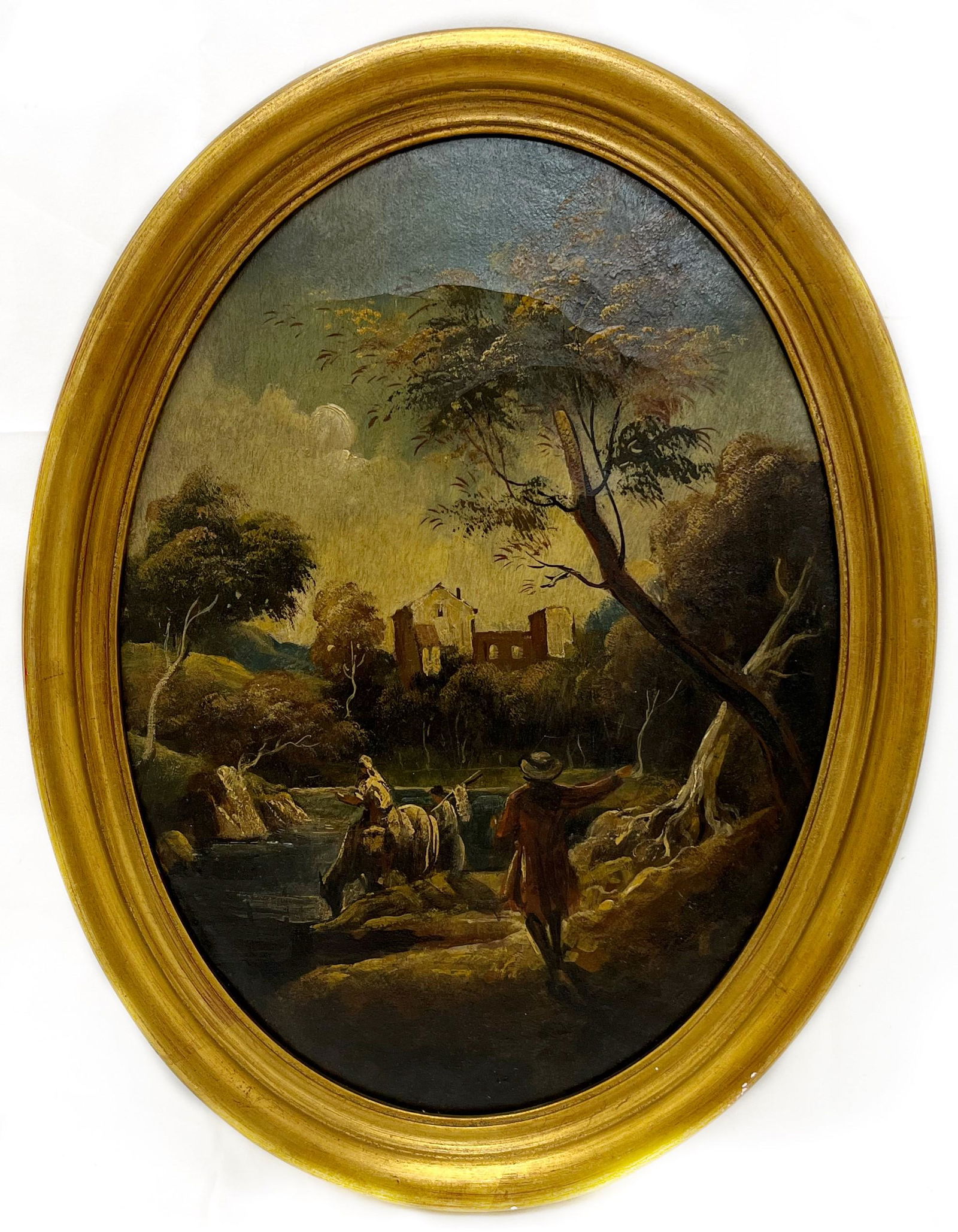 Pastoral Scene, Oil on Canvas, Attributed to Otto Zavaga (1 of 4)