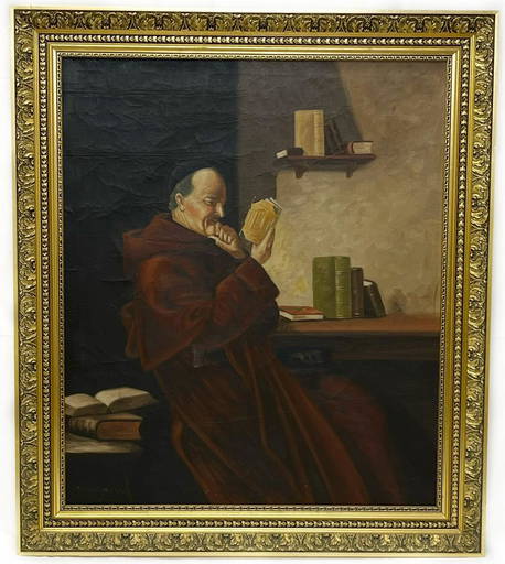 Portrait Of A Friar, Oil On Canvas