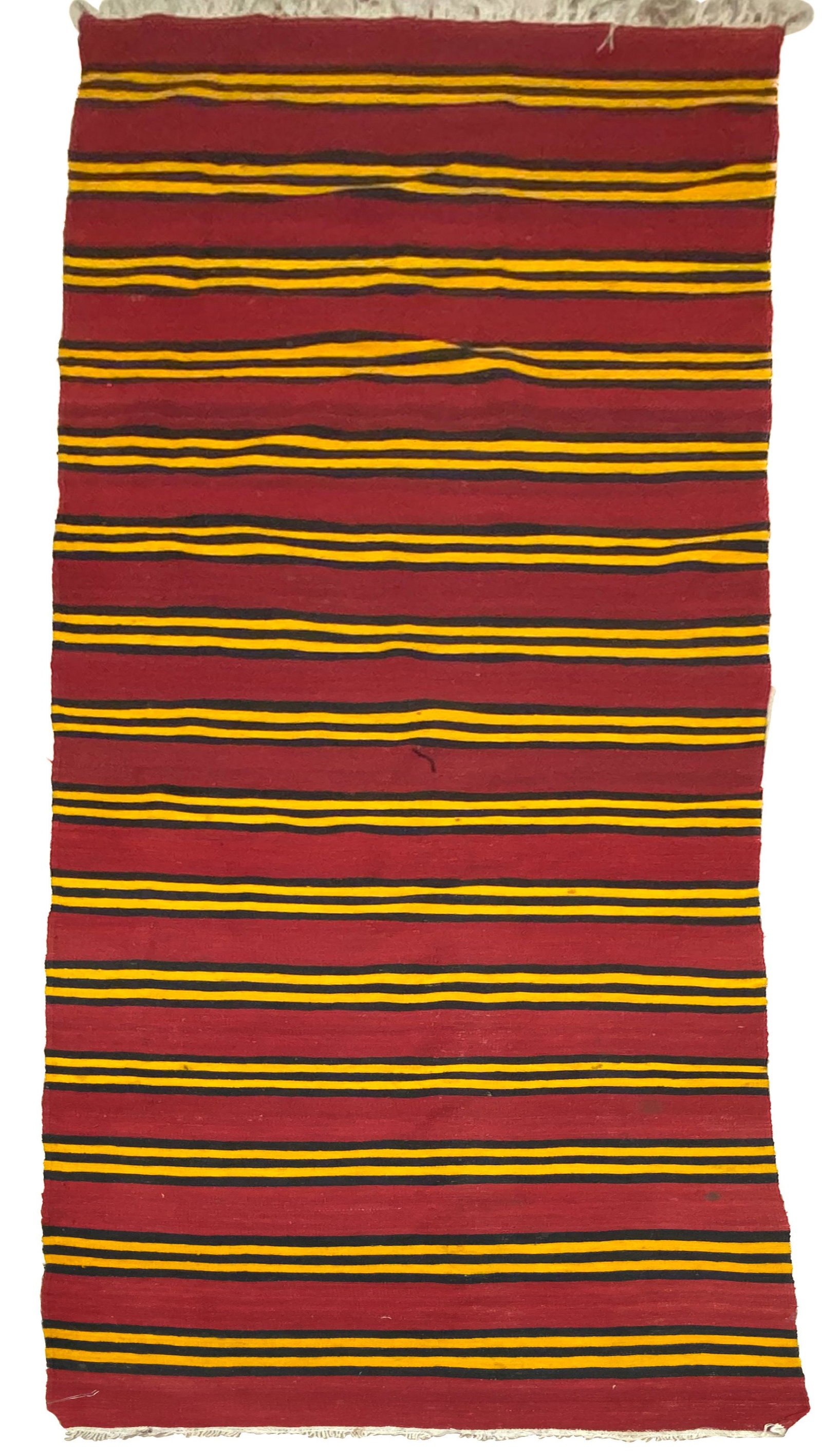 Vintage Handmade Turkish Kilim Runner: Vintage handmade Turkish Kilim runner, 133"l x 40