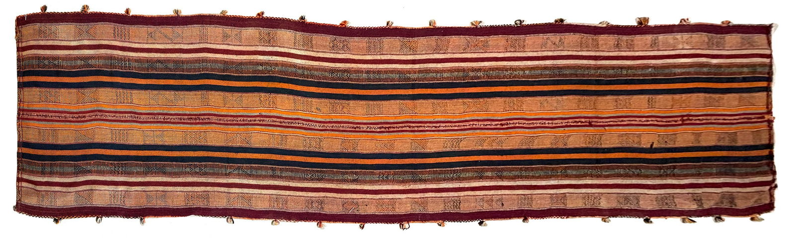 Vintage Handmade Possibly Turkish or Moroccan Kilim Runner (1 of 5)