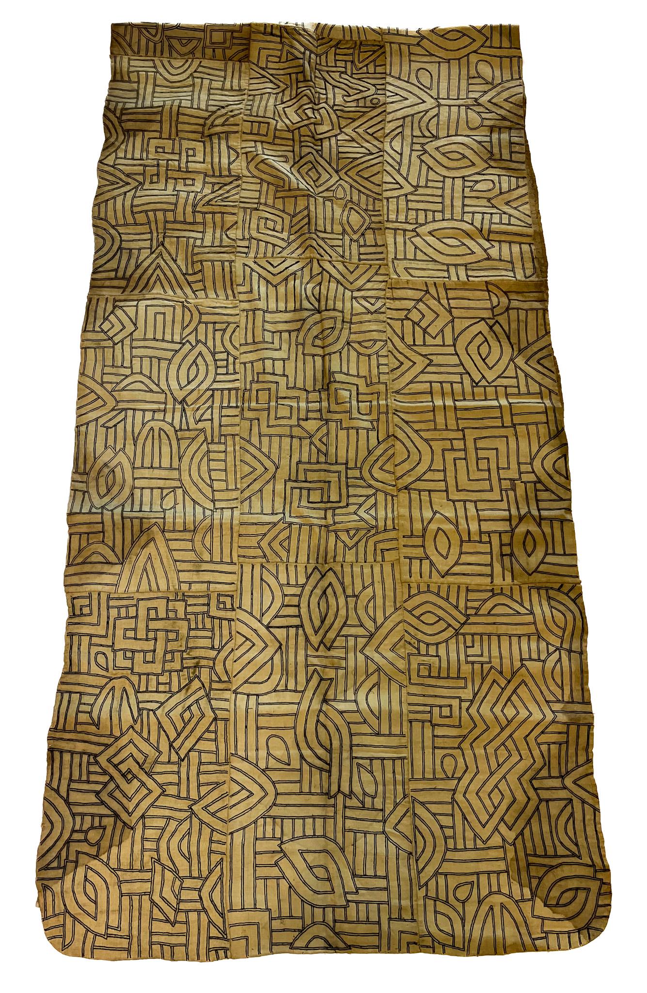 African, Kuba, Zaire (DR Congo), Vintage Woven Palm Fiber Ceremonial Textile (1 of 9)