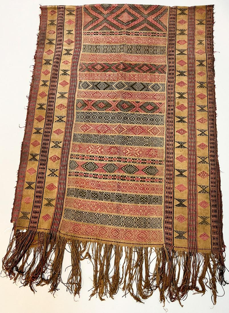 Bhutan, Vintage Woven Silk and Cotton Textile (1 of 7)