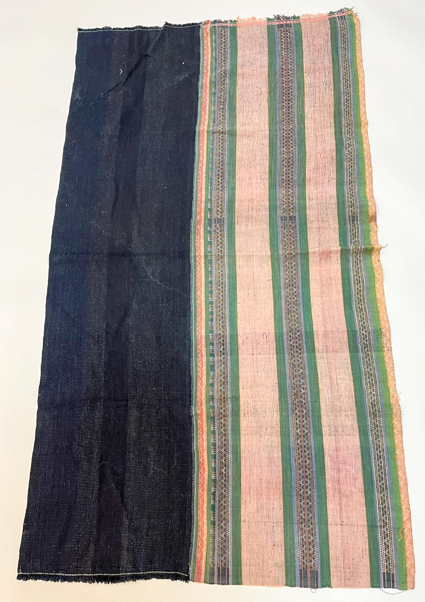 Chin, Myanmar (Burma), Vintage Woven Cotton Sarong (1 of 4)