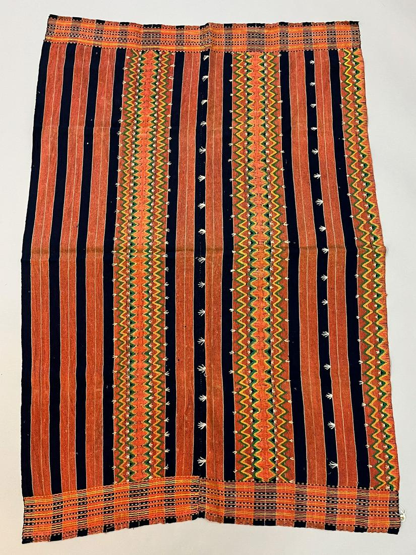 Kalingas, Northern Luzon Cordillera, Philippines, Vintage Woven Cotton and Wood Fiber Skirt (1 of 6)