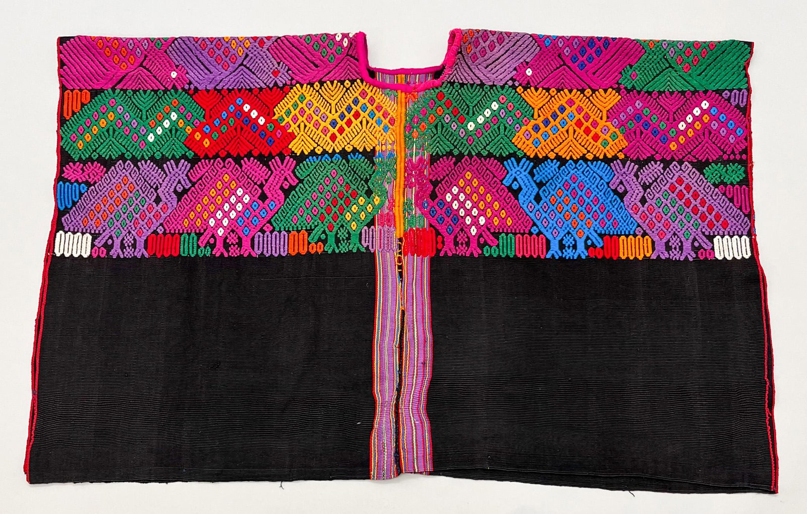 San Juan de Sacatepequez, Guatemala, Vintage Woven Cotton "Huipil" Tunic (1 of 5)