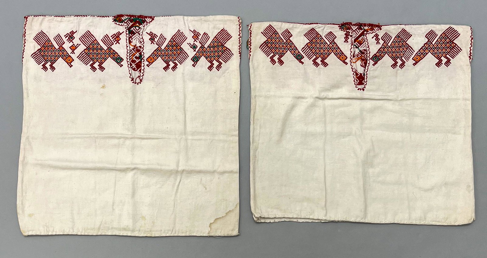 Nahuala, Solola, Guatemala, Group of (2) Vintage Woven Cotton Children's  "Huipil" Tunics (1 of 5)