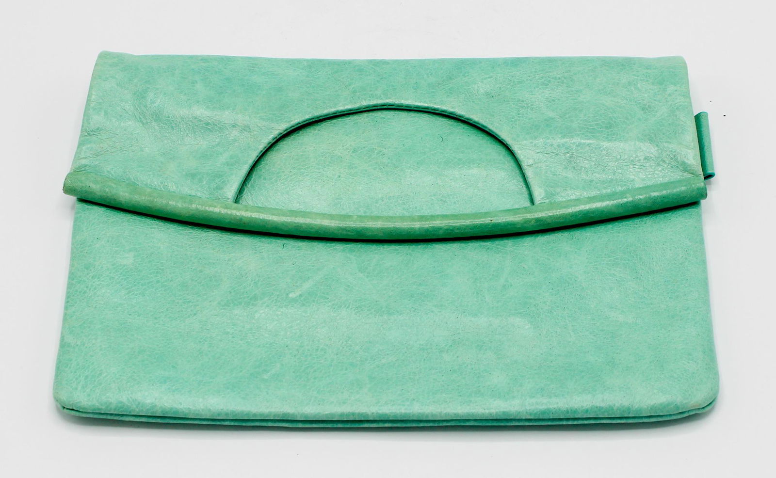 Hobo International Turquoise Leather Clutch Purse (1 of 6)