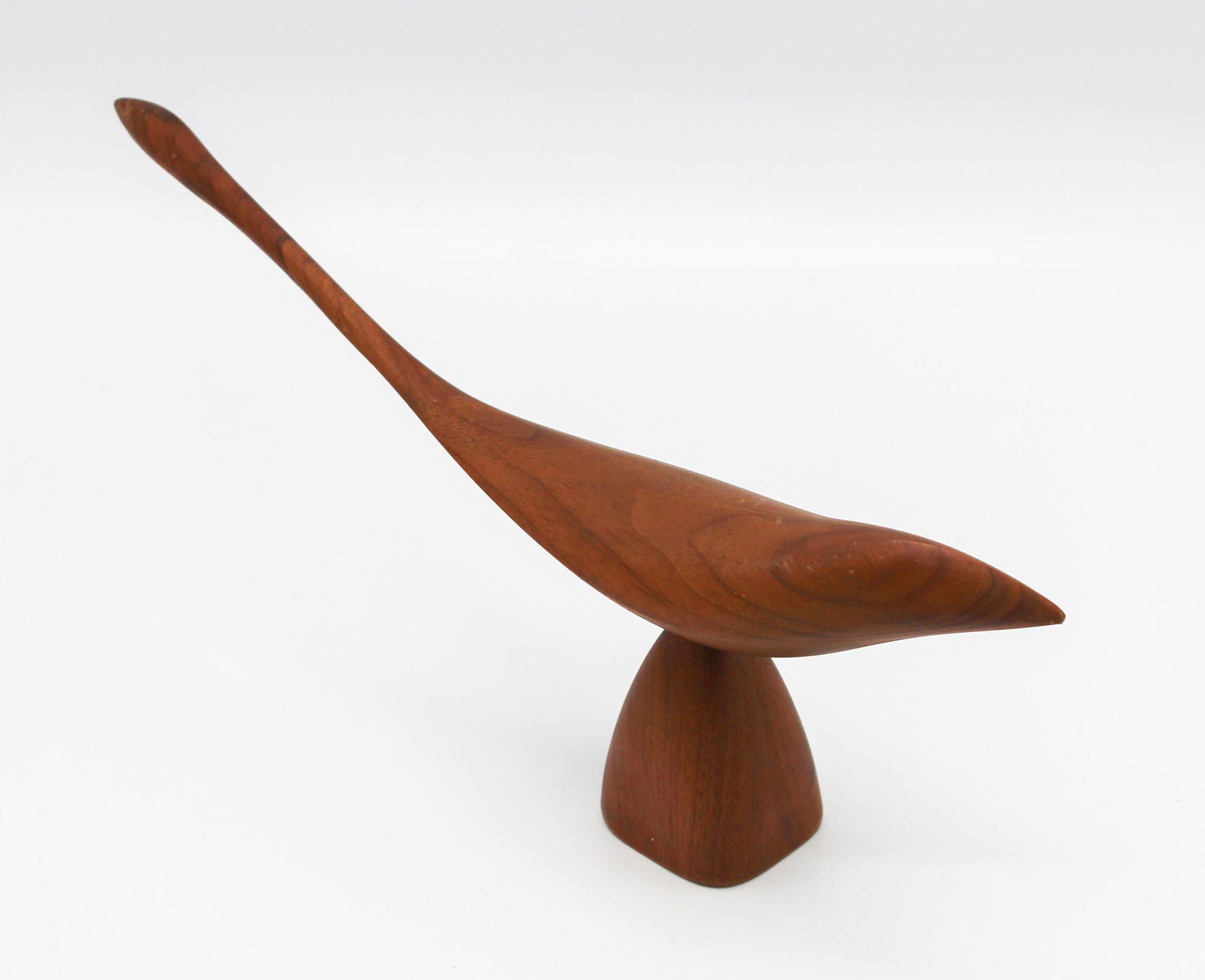 Mid Century Modern Carved Walnut Wood Bird Sculpture by Emil Milan (1 of 9)