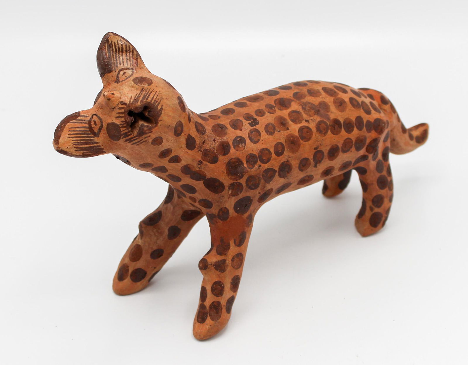 Vintage Mexican Folk Art, Ocumicho "Jaguar" Ceramic Figurine (1 of 7)