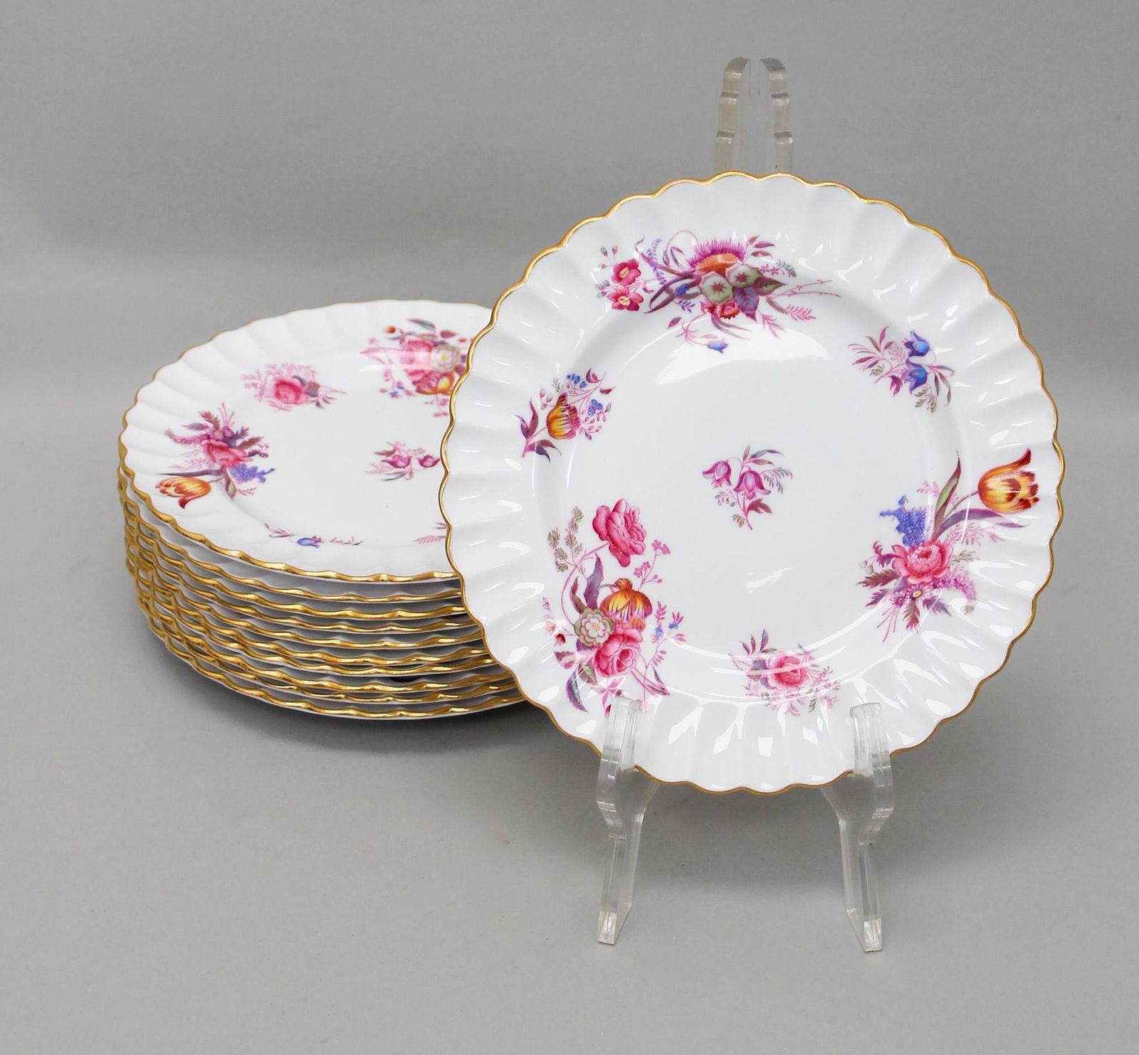 Set of (11) Spode Copeland Meadowbrook Salad Plates (1 of 4)