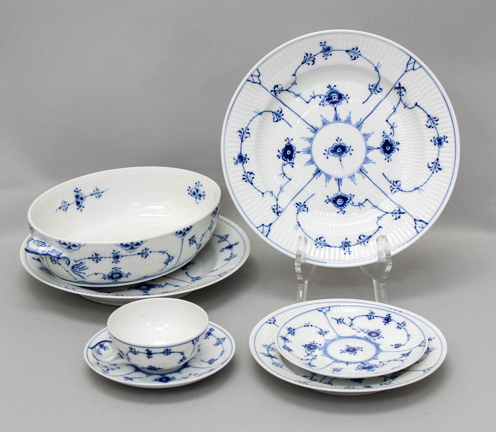Group of (7)  2nd Quality Assorted Royal Copenhagen Porcelain Dishes (1 of 7)
