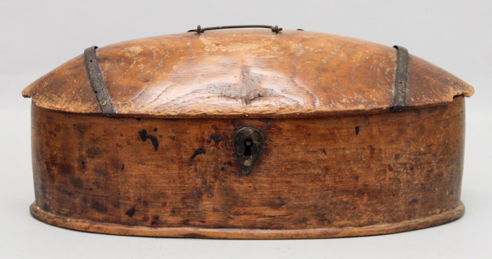 Vintage Oval Wooden Spice/Tea Caddy (1 of 11)