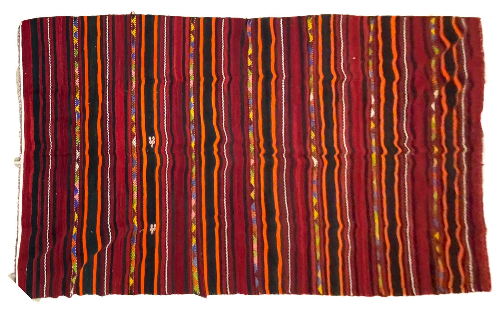 Vintage Handmade Turkish Kilim Area Rug: Vintage Handmade Turkish Kilim Area Rug , 69"w x 150"l