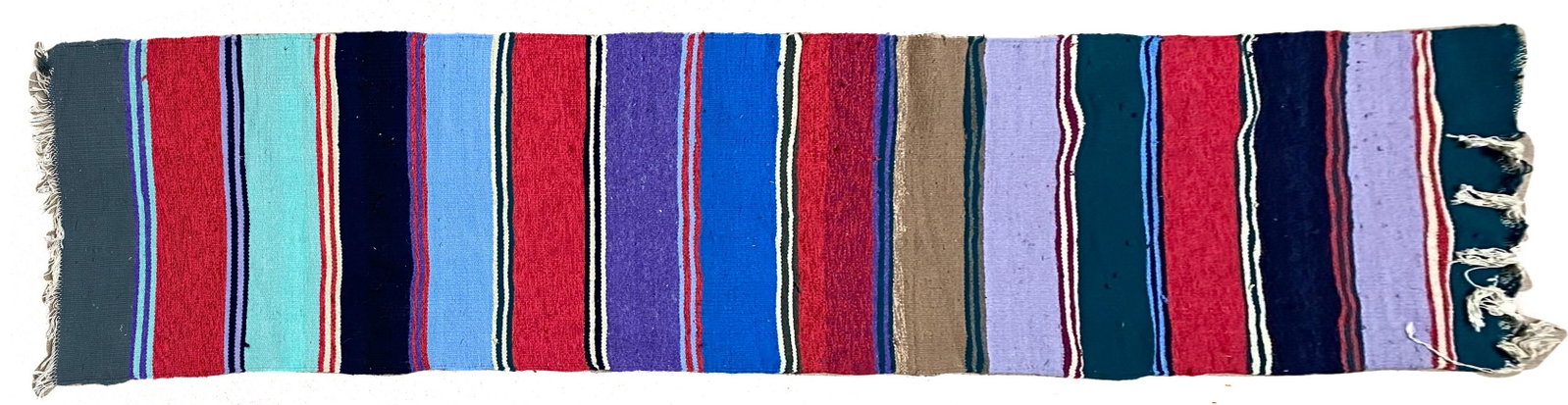 Vintage Handmade Turkish Kilim Runner: Vintage Handmade Turkish Kilim Runner, 27"w x 121"l